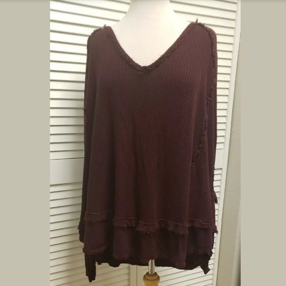 FREE PEOPLE We The Free Laguna Slouchy Thermal Top - Picture 3 of 8